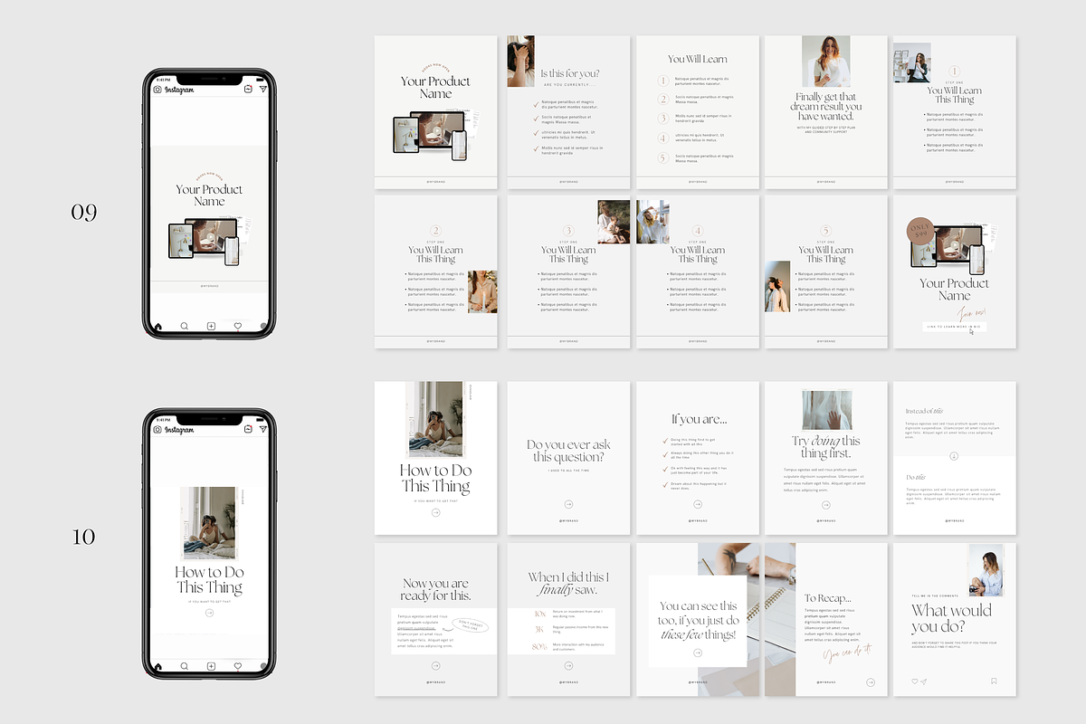 Instagram Carousel Templates Canva, a Social Media Template by Tabitha Emma (Photo 6 of 10)