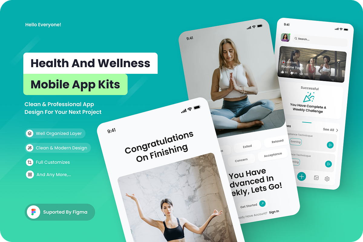 Health And Wellness Mobile Apps, an App Template by SquidPixey (Photo 1 of 5)