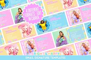 Bright Email Signature Templates, an Email Template by SunshineStudioBoutique