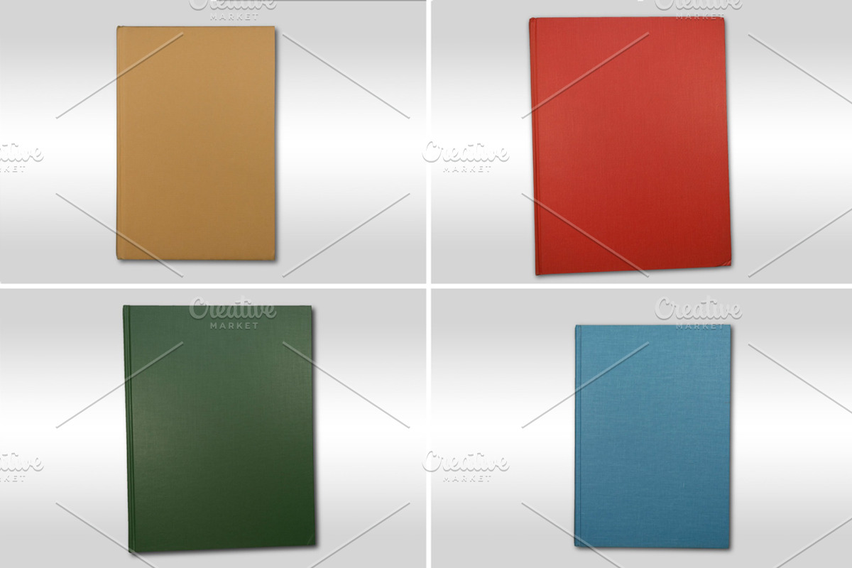 16 Book Cover Textures / Isolated preview 2