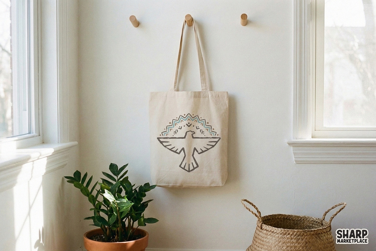 Boho Tribal Bird PNG, Thunderbird, an Illustration by SharpMarketplace (Photo 4 of 4)