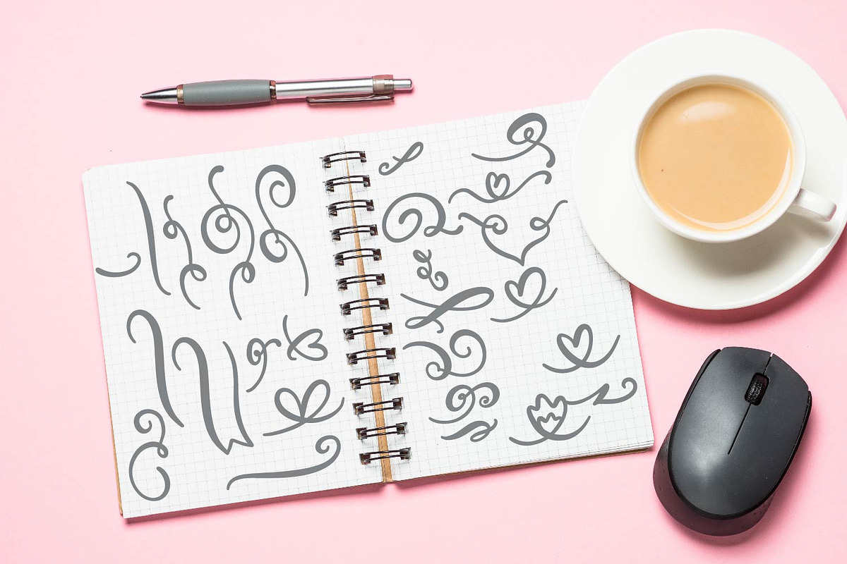 Magical Unicorn Font - With Doodles preview 5