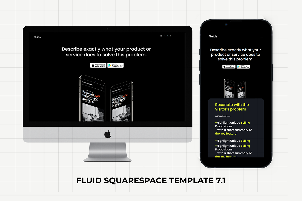 Fluid Engine Squarespace Template, a Squarespace Template by bonjourdsgnco (Photo 4 of 9)