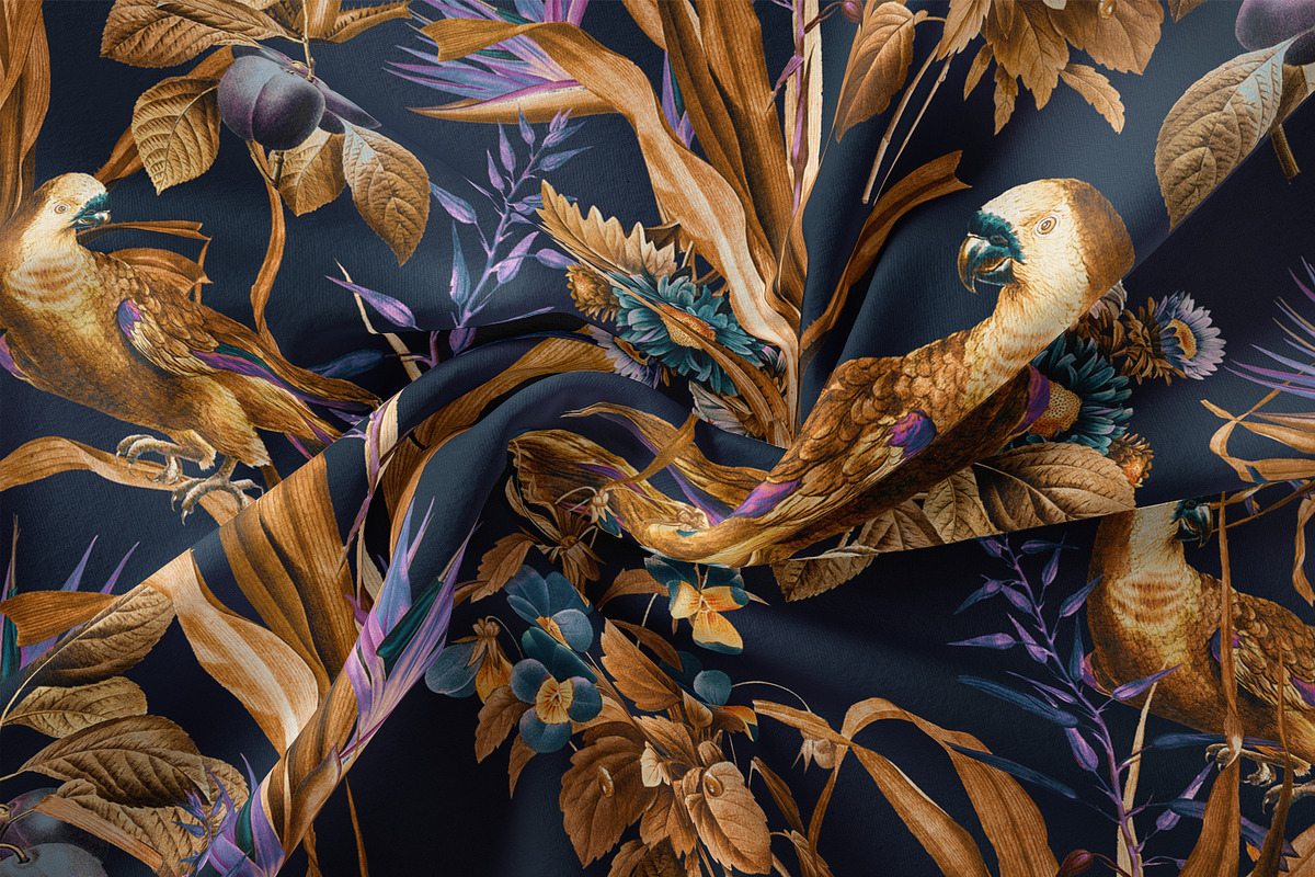 Gardens of Babylon Seamless Pattern, a Pattern Graphic by PrintyleStudio (Photo 13 of 17)