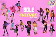 SOLE CULTURE PNG SET, a Person Illustration by XiXong STUDIO (Thumbnail 1 of 6)