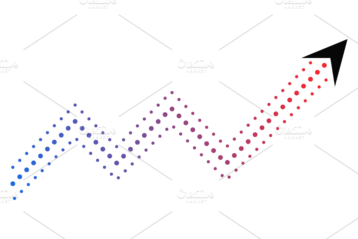 Abstract dotted zigzag arrow, an Icon by Design Store (Photo 1 of 2)