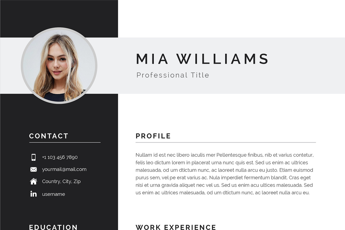 Word Resume & Cover Letter Template, a Resume Template by DemeDesign (Photo 8 of 8)