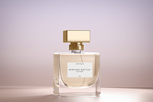Perfume Bottle Mockup, a Packaging Mockup by Designer Dude