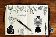 GREEN WITCH YOGA Line Art BUNDLE, a Graphic by ArtOLB (Thumbnail 7 of 13)