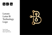 Luxury Letter B Technology Logo, a Branding & Logo Template by Luxury Logos (Thumbnail 1 of 4)