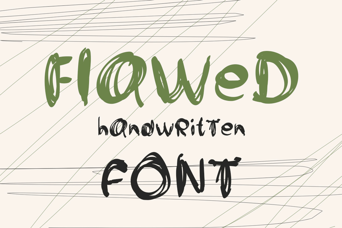 Flawed handwritten font, a Handwritten Font by MixedArt (Photo 1 of 5)