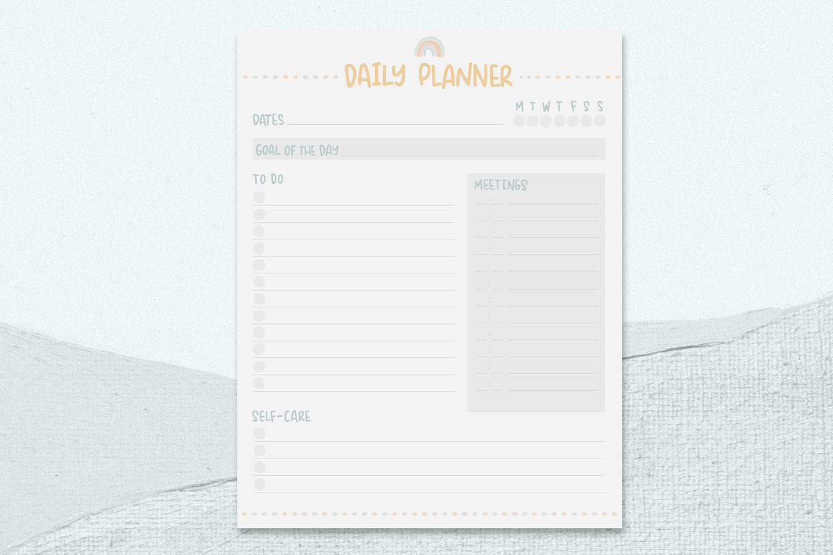 Daily and Weekly Planner Sheets, a Stationery Template by Creative Moxie Studio (Photo 3 of 4)