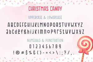 Christmas Candy Display Font