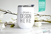 White Wine Tumbler Mockup, a Product Mockup by Simply Mockups (Thumbnail 1 of 2)
