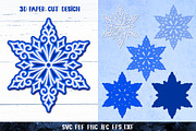 3D Snowflake Paper Cut Collection, a Graphic by Digital_Craftyfox (Thumbnail 12 of 19)