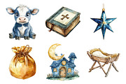 Whimsical Nativity Scene Set, an Illustration by Daily.Designs (Thumbnail 2 of 5)