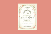 Peach Fuzz Color Birthday Invitation, a Card Template by Neermana (Thumbnail 3 of 4)