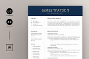 Executive Resume & Cover Letter Word, a Resume Template by Resume Bureau (Thumbnail 1 of 6)