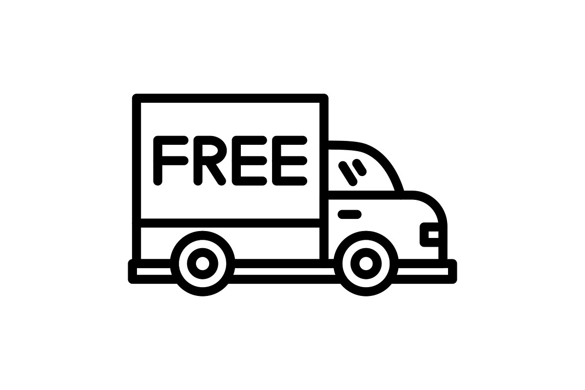 Free Delivery Line Icon, an Icon by Pexelpy