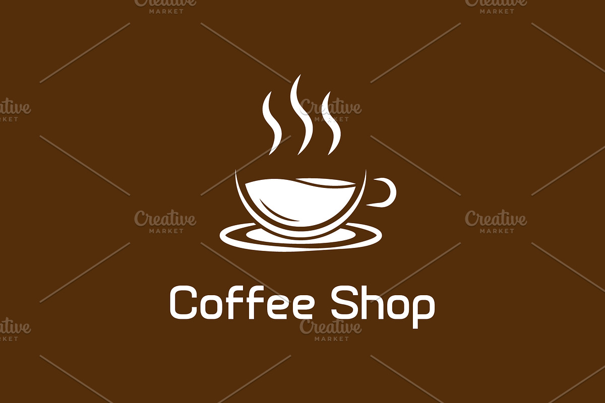 Coffee Shop Logo, a Food Illustration by Kaushal Jangid (Photo 2 of 5)
