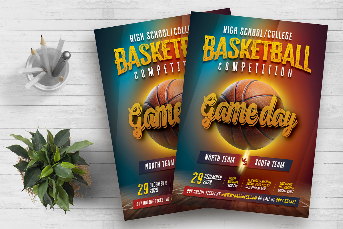 Basketball Competition Flyer, a Flyer Template by Boostock (Photo 1 of 4)