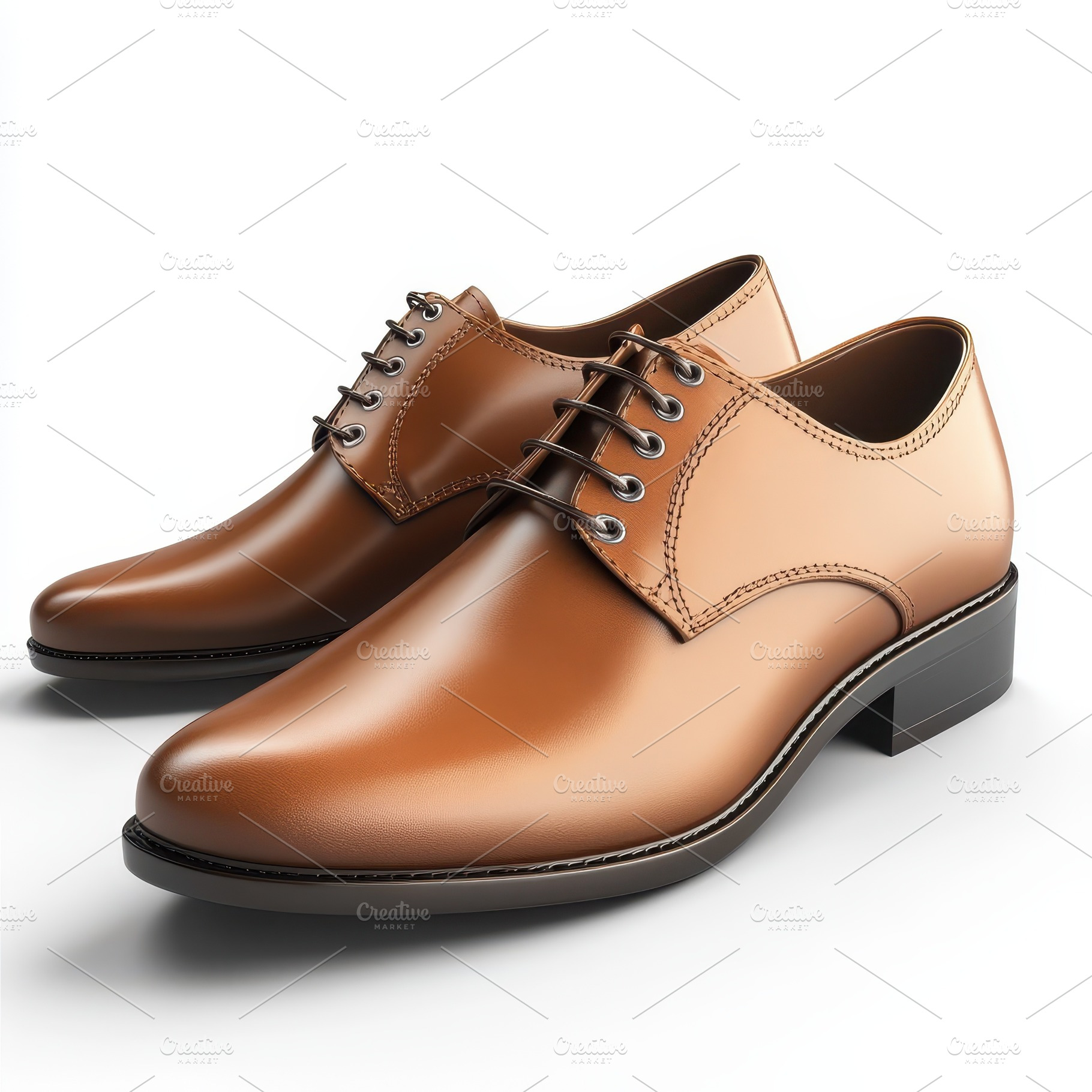 Brown Leather Oxford Shoes Stylish F, a Beauty & Fashion Photo by Pixeness Studio