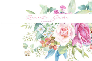 Watercolor Wedding Bouquet Clipart