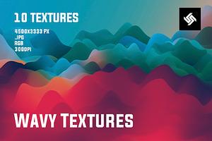 10 Wavy Backgrounds / Textures