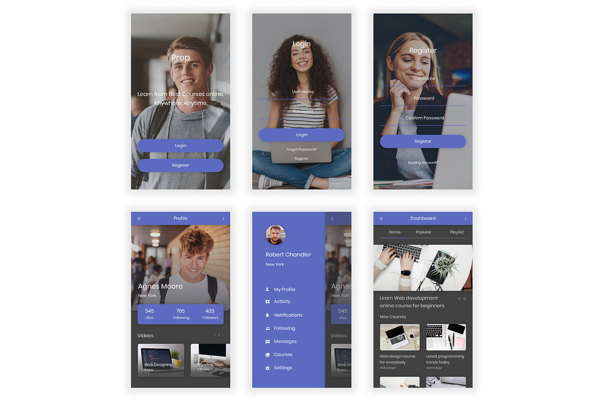 Prep - Online Learning UI Kit, an UI Kit Template by themelove