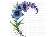 Monkshood Blooms, a Decorative Illustration by Bloom Craft Creations (Thumbnail 8 of 12)