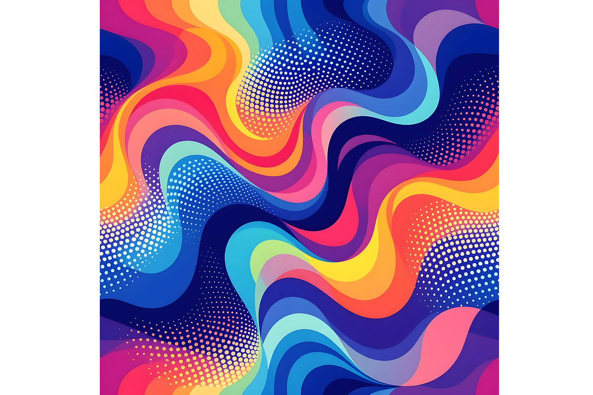 Abstract Organic Geometric Backgr, a Decorative Illustration by Sharon Schwalbe (Photo 3 of 4)