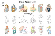 Pregnancy illustration set, an Illustration by dasha mo (Thumbnail 2 of 5)