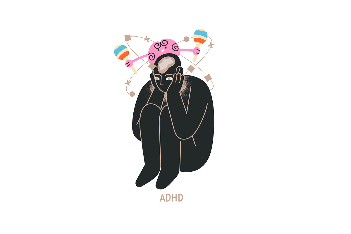 Mental disorders, psychological set, a Person Illustration by PaperTrident (Photo 2 of 12)