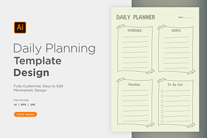 Daily Planner Sheet Design -41