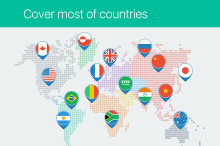 Simplified World Flags