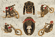 Motorcycle Chopper Illustration, a Graphic by AROKA (Thumbnail 5 of 13)