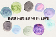 40 Hand-Painted Watercolor Spots, an Illustration by Hello Brio (Thumbnail 3 of 8)