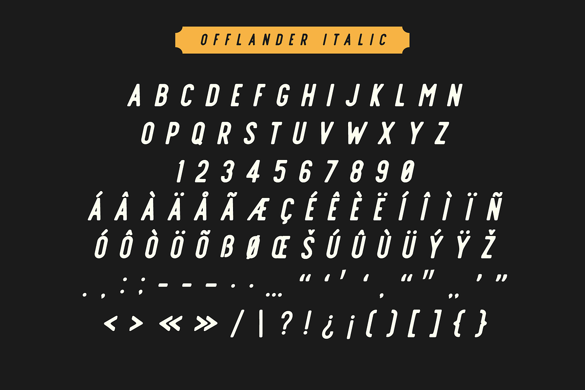 Offlander - Font Family preview 6