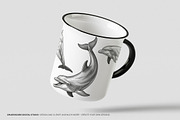 Mediterranean Sea Vector Clipart Set, an Animal Illustration by Pingebat (Thumbnail 11 of 15)