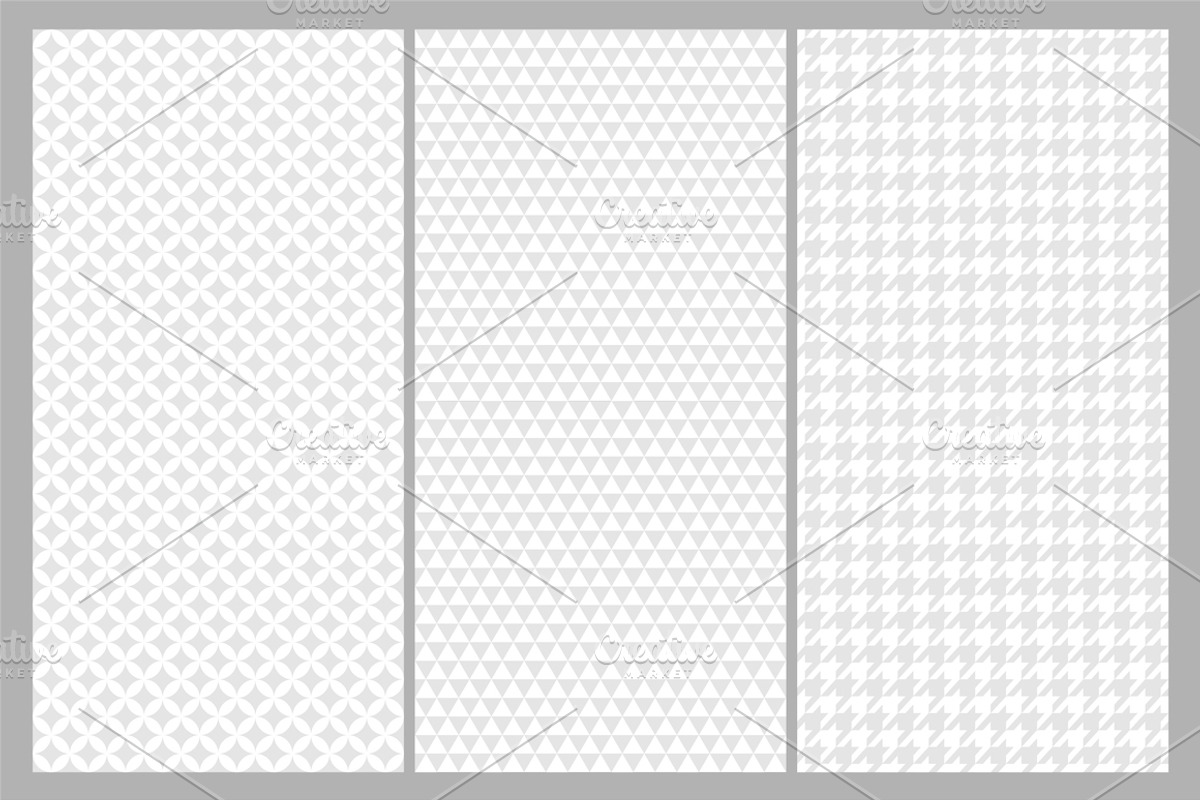 Gray set of seamless fabric patterns, a Pattern Graphic by ExpressShop (Photo 9 of 9)