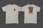 retro hand holding french fries, a Branding & Logo Template by Judsart (Thumbnail 2 of 3)