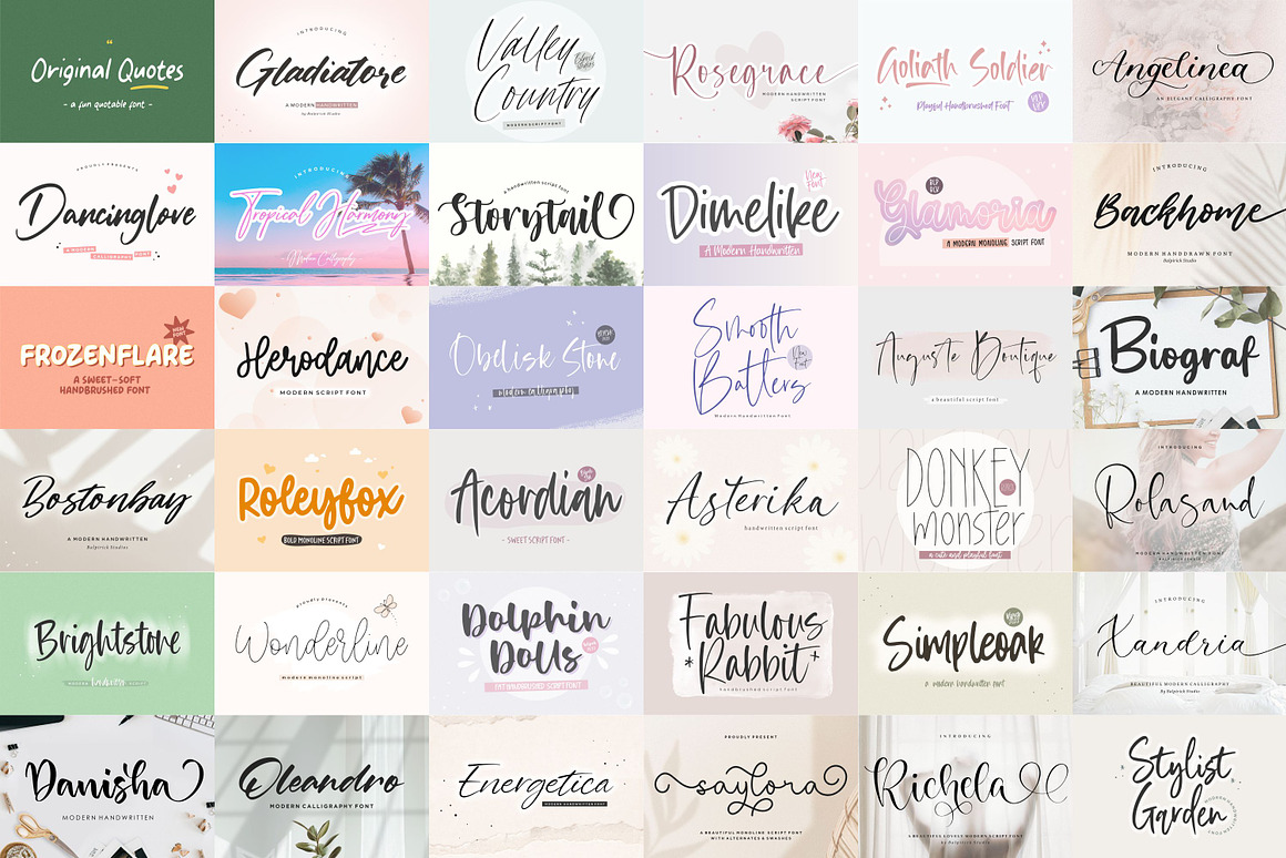 Sensational Mega Bundle! 99% off!, a Script Font by Balpirick Studio (Photo 4 of 9)