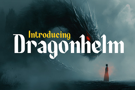 Dragonhelm - Medieval Typeface, a Serif Font by HipFonts