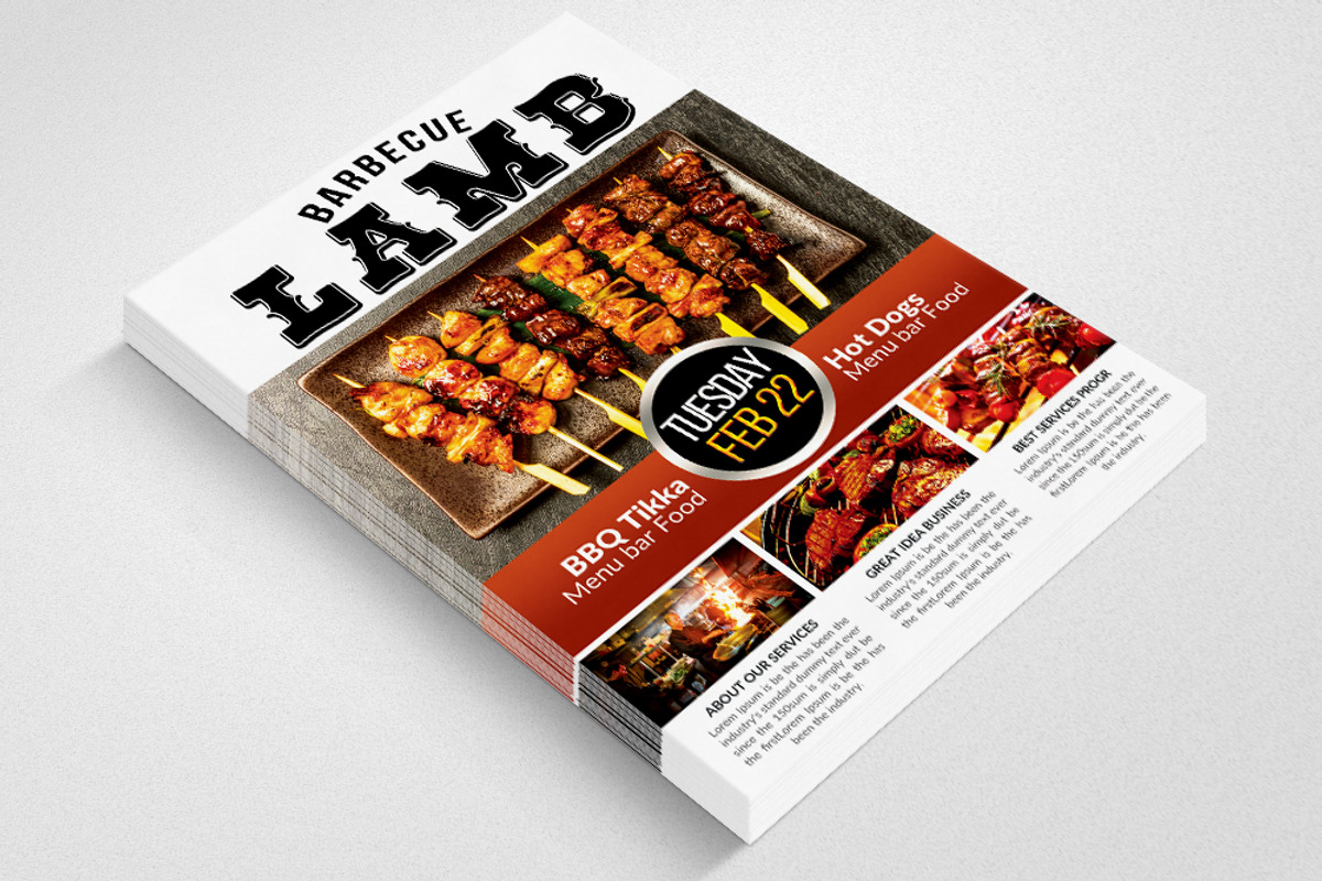 Barbecue Flyers Template, a Flyer Template by Business Flyers (Photo 3 of 3)