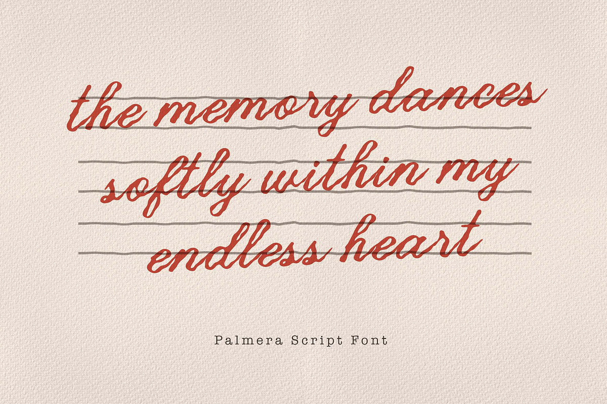 Palmeria a Textured Handwriting Font, a Handwritten Font by Blankids Studio (Photo 3 of 8)