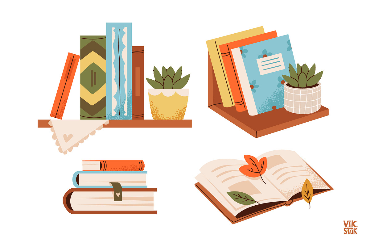Stacks of books and textbooks, an Education Illustration by vik.stock (Photo 3 of 8)