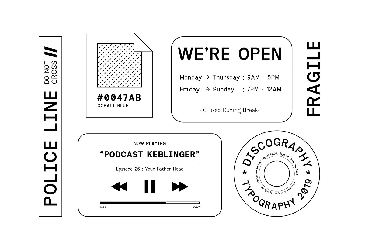 Informe - Monospaced, a Sans Serif Font by Arterfak Project (Photo 9 of 12)