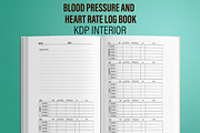 Blood Pressure Log Book KDP Interior, a Templates & Theme by MatiArtShop (Thumbnail 1 of 2)