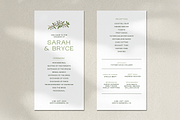 Green Floral Event Program Template, a Stationery Template by Paraná Studio (Thumbnail 5 of 5)