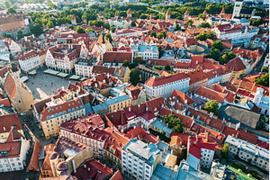 Aerial View of Tallinn, an Architecture Photo by Nature and travel
